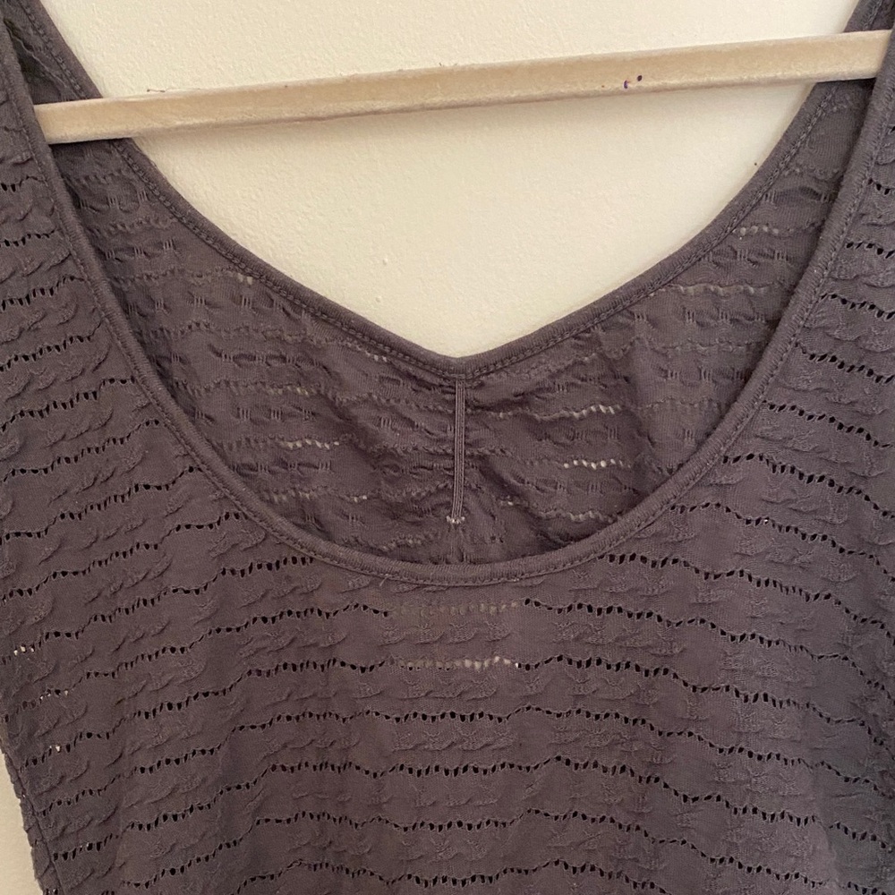 Urban Outfitters Charcoal Short Sleeve Top